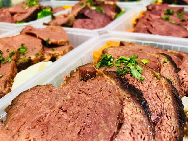 Twice Cooked Corned Beef Complete Meal FODMAP