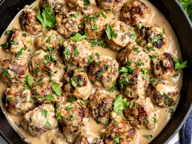 Swedish meatballs with Wagyu and free range pork