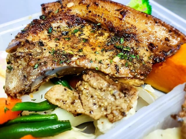 Marinated Lemon & Thyme Pork Complete Meal FODMAP