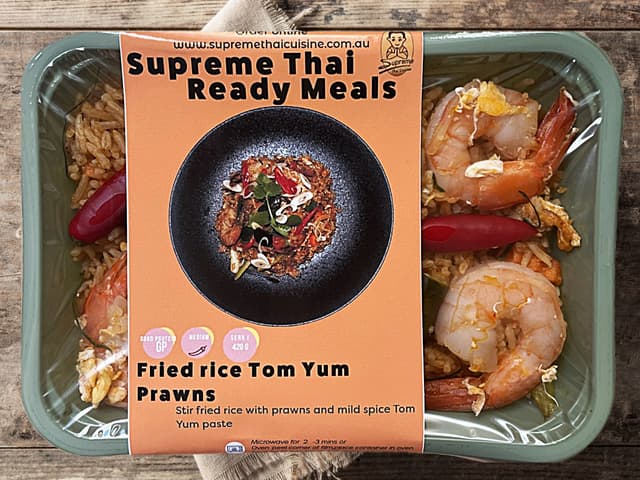 Fried Rice with Tom Yum Prawns