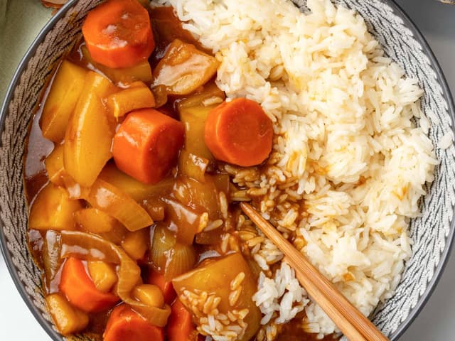 Japanese Curry with Jasmine Rice