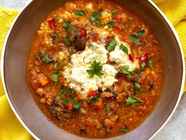 Baked Bean & Fetta Bowl